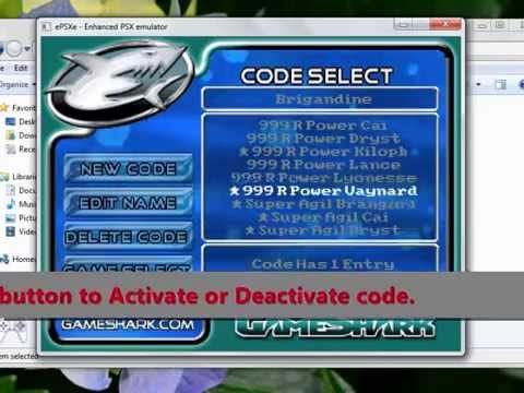 can epsxe cheat engine handle gs codes starting with 5